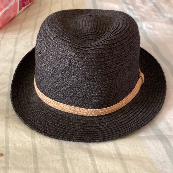 Grey fedora hat straw - Picture 6 of 8